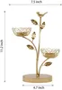 Bougeoirs personnalisés support doré oiseau rose arbre métal vintage support décoration de la maison chandelier