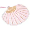 Decorative Figurines Handheld Vintage Lace Folding Fan Prom Party Decoration Flower Fans For Wedding Clothing Women Bridesmaid Portable