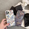 Belle couverture de concepteur Case de téléphone iPhone 15pro Max 14 15 plus 11 12 13 14 Pro Max XR XR XSmax Luxury TPU Silicone Case avec mode florale