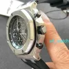 Grestest AP Montre-bracelet Royal Oak Offshore Series Swiss Montres mécaniques automatiques pour hommes 42 mm Affichage de la date en acier de précision Fonction de synchronisation Veilleuse étanche