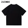 T-shirt da uomo ZAZOMDE Uomo 260G Tee Divertente Sacco della spazzatura Stampa Goth High Street Cool Allentato Moda Donna Vestiti Punk Top Personalità T-shirt