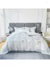 Bedding Sets 2024 Luxury 120 Thread Count Cotton Duvet Cover 4 Pcs Set Butterfly Embroidery Quilt Naked Sleeping Flat Sheet Pillowcase