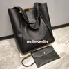 Ziarniste torby na ramię Stella McCaryney Crossbody torebki Kobiety Czarne Poręże Luksusowy projektant portfel