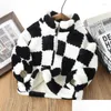 Jackets Autumn And Winter Plaid Fleece Casual 2-12Y Childrens Long Sleeved Zipper Coats Boys Girls Outerwear Drop Delivery Baby Kids M Ot2Ne