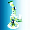 Heady Glass Bongs Nargile/Sıcak Satış Boyalı Gece Cam Nargile, Boru, Sigara Seti ve Baca Avrupa ve Amerika, 6.9in