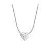 Pendant Necklaces New 925 Sterling Silver Girl Hammer Pattern Love Necklace Simple Heart shaped Pendant Womens Gift Boutique Jewelry NK153L2404