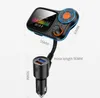 Bluetooth Araba Kiti T831 Yeni Kablosuz FM Verici Hands- RGB Renk SN MP3 Çalar QC3.0Add2.4a Yüksek Akım Çıkış Hızlı Şarj Deliği DE OTA3J