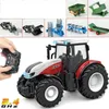 Радиоуправляемый сельскохозяйственный трактор, автомобильный прицеп, 2,4G, радиоуправляемый симулятор сельского хозяйства, грузовик, миниатюрный фермер, модель животного, игрушки для мальчиков, 240321