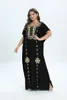 Plus Size Dresses African Dashiki Cotton Traditional Dress Abaya For Womens Caftan Loose Women's Kaftan Short Sleeve Cover Up