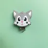 10PCS Pacifier Clip Silicone Cat Mary Teether Clips Pacifier Dummy Chain Holder Soother Nursing Pacifier Accessorie 240325