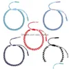 Chain Jewelry Bracelet Hand Woven Rope Corn Knot Creative Tibetan Red Female Drop Delivery Otgt8