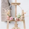 Dekorativa blommor Imitation Flower Amelia Peony Dandelion Half Ring Wedding Wall Decoration Fushou Grass Artificial CA1308