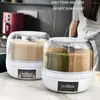 Storage Bottles Useful Grain Box Anti-slip Food Grade Drawer Separation Style Holder Rice Bucket Storing