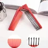 Escovas de cabelo profissional antiestático dobra cauda salão dobrável pentes escova de cabeleireiro cuidado penteando sile lavável alisador pente diy dh4yj