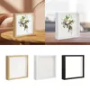 Frames Image Cadre pour les fleurs séchées Décoration de table profonde Box Box Art