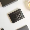 Toppkvalitetsdesignkorthållare Purse Fashion Womens Credit Wallet Card Purses Luxurys Caviar Leather Keychain Card Case Mens Clutch Mini Plånböcker Key Pouch Holder