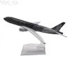 Modelo de avión 16 cm Air New Zealand B777 Modelo de simulación de aleación Aviones Adornos de recuerdo Exhibición de regalo Colección Juguetes YQ240401