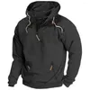 Rideaux de douche Printemps Automne Hommes À Capuchon Solide Vintage Sweat Respirant Lâche Sweat À Capuche Survêtement Casual Sportswear Mode Mâle Manteau