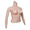 Coussinet de poitrine U-CHARMMORE 4ème génération en silicone pour travesti, demi-corps avec bras, bonnet D, faux seins artificiels, transexuelle 240330