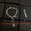 Ketting Metalen Raf Simons Pin Armband Heren Hoge Kwaliteit RS Raf Simons Armband Titanium Staal Mode Accessoires Q240401