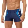 Pantalones cortos para hombres Trajes de baño para hombres Trajes de baño para la playa Boxer Surfing Pantalones de natación Estiramiento Troncos de natación Tablero Ropa de baño corta