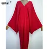 Casual Dresses Winyi Autumn Winter Monocolour Comfort Warm Thick Women Sweater Dress Elegant Sticked Loose Lady