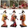 Садовые украшения, японская гейша, 9-дюймовый орнамент, традиционная восточная кукла, миниатюрные фигурки для спальни, гостиной, домашнего офиса, рабочего стола