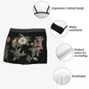 Majce Mężczyźni Men Flower Flower Biecid Funny Boxer Shorts Krótkie majtki Mężczyzna poliester plus rozmiar