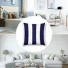 Pillow Navy Blue And White Stripes Throw Ornamental Covers Decorative