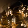 LED Strings Christmas Lighting String Wood House Light Home Holiday Decoration 1.5M 10 YQ240401