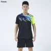 Set da pallavolo Abbigliamento uniforme da uomo Vendita estiva Quick Dry Uomo 2 pezzi Badninton Tennis Pong Jersey Tuta da allenamento 240319 Drop Delivery S Otpmr