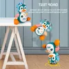 Ventre électronique bébé rampant animaux de compagnie musical bébé en mouvement 230613 jouets interactifs lumière danse enfant en bas âge avec temps de développement cadeau Okroj