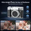 5K 디지털 카메라 - 자동 초점, 48MP, 블로그, 셀카 카메라, 안티 쉐이크, 플래시, 뷰 파인더, 16X 디지털 Zoom으로 멋진 사진과 비디오를 캡처하십시오.