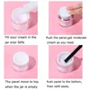 Storage Bottles Makeup Tool Refillable Travel Cream Sample Vials Empty Squeeze Pump Vacuum Bottle Press Jar Lotion Container Acrylic