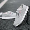 Casual Shoes Men Canvas oddychający płasko do jazdy Moccasin Mężczyznę Soft Wygodne mokasyny trenerzy mody marki