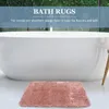 Tapis de bain absorbant l'eau, antidérapant, tapis de salle de bain, pour douche au sol, décoratif, lavable