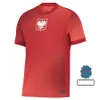 Pologne 2024 2025 Jerseys de football de Lewandowski Polonia 23 24 Krychowiak Grosicki Zielinski Milik Zalewski Szymanski Shirt football polonais Kit Kid Kid