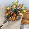 Decorative Flowers Floral Accessories Artificial Rosehip Berries Christmas Holly Garland Decorations Pine Cones Simulation Pomegranate