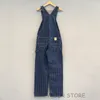 Men's Jeans Bob Dong 40s Three-In-One Wabash Striped Overalls Vintage High Back Denim Pants Retro Trousers