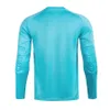 Män fotbollsmålvakttröjor toppar överlevande fotbollsmålhållare Jersey Rugby Shirts Sport Kit Elbow Protector Custom Print 240325