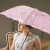 Parapluies de mariée parapluie pliant décor à la maison pour la dentelle de mariage décorations de maison Po Prop plastique