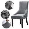 Housses de chaise housse en velours housses de protection de siège étui extensible antidérapant antidérapant couleur unie élastique