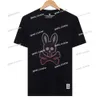 バニーメンズカジュアルTシャツ心理的ウサギの男性ポロアニマルプリント快適なカップルの通気性と快適な磁器コットンエッセンシャルスイートシャツ688
