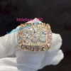 Pierścienie zespołu niestandardowa luksusowa biżuteria vvs moissanite diamentowy pierścień Bling Iced Out początkowe mistrzostwo PSC w stylu klasowym męskie męskie