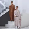 Ubranie etniczne Turcja duża huśtawka Solidna szata muzułmańska abaya sukienka kobiety Bliski Wschód Moda Eid Ramadan sukienki Dubai Abayas