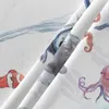 Bordduk Ocean Dog Diving Coral Jellyfish Vattentät dukdekor Dekoration Bröllop Hem Kök Matsal Rund