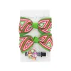 Filles Enfants Noël Barrettes Bébé Bowknot épingles à cheveux avec tondeuse enfants Accessoires de cheveux de Noël Diamant Perle Ruban Arc 2pcs ensemble QSD057