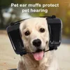 Abbigliamento per cani Protezione per le orecchie dai rumori forti Comodi paraorecchie regolabili efficaci per animali domestici con cancellazione del rumore per cani