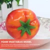 Flores decorativas 15 pçs decoração de tomate artificial modelo legumes simulação realista vermelho falso vegetal