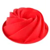 2024 Grande Spiral Spiral Silicone Bundt Cake Pan9-pouces, pain de boulange de cuisson Moule de boulange